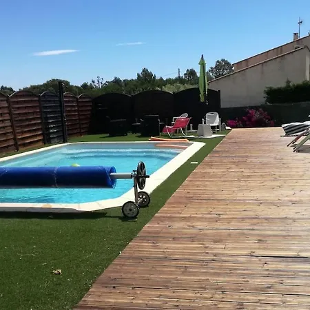 Appartement 45M2 Climatise 4 Places Independant Dans Villa Avec Piscine Lägenhet
